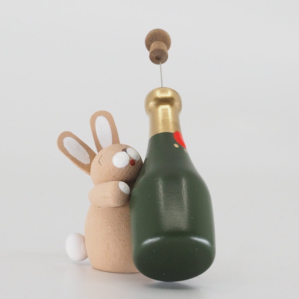 Premium Easter Bunny - Easter Bunny with champagne bottle
